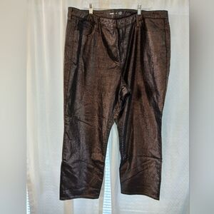 Old Navy Women's OG Loose High Rise Metallic Black Denim Pants